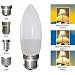 12 Watt Mini Candle Energy Saving Light Bulb, Bayonet and Screw Fittings - eco friendly