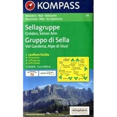 Sellagruppe/Gruppo di Sella, Gr�den/Val Gardena, Seiser Alm/Alpe di Siusi: 1:50.000: Wander-, Rad- und Skitouren. GPS-genau.