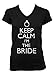 Cybertela Keep Calm I'm The Bride Junior Ladies V-neck T-shirt