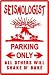 SEISMOLOGIST PARKING earth science NEW sign