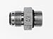 Brennan F6400-16-20-O - Straight Adapter - 1 in Male SAE 37? Flare-O x 1-1/4 in Male O-Ring Boss