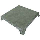 Aged Patinated Round or Square Underplate with Feet ~ Belgium