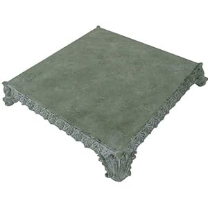 Aged Patinated Underplate with Feet, Imported from Belgium