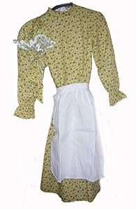 1223 (Child Small / 6-8, New Tan Calico) Prairie Girl Dress