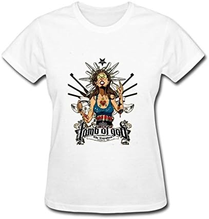 UQ3QY Women's Print Lamb of God 2016 World Tour Concert T Shirts