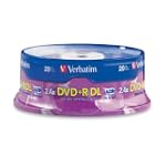SAVE $43.01 - Verbatim 95310 8.5 GB 2.4x- 6x Double Layer Recordable Disc DVD+R DL, 20-Disc Spindle $24.99