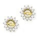 14K Yellow Gold 1 1/2 ct. Diamond Earring Jackets