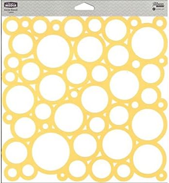 Jillibean Soup Mix The Media 10" Stencil Circles