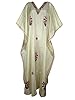 Mogul Caftans Silk Kashmiri Embroidered Long Kaftan Dress for Ladies, One Size