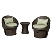 Lowrey Wicker Swivel 5–pc. Chat Set