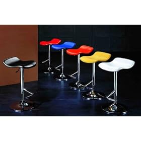 Two New Contemporary Bar Stool, 3166BK by UTM