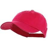 Washed Ladies Polo Cap-Hot Pink