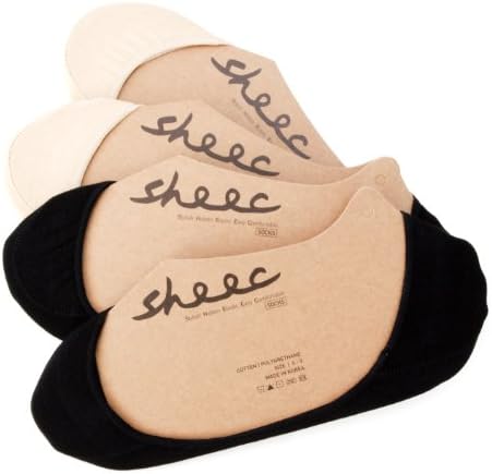 SHEEC - SoleHugger SECRET 4-Pair Pack - Cotton No-Show Socks (Available in 2 Colors)