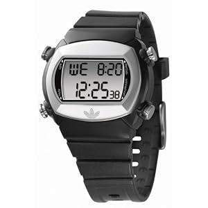 Adidas #ADH1564 Candy Black Silver Digital Sports Watch