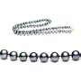 AugustinaJewelry Single Strand 18 Inch 6-7mm Black Freshwater Cultured Pearl Necklace