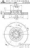 Brembo 25498 Front Disc Brake Rotor