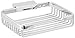 Deltana WBR6050U26 6-Inch Rectangular Soap Holder Wire Basket