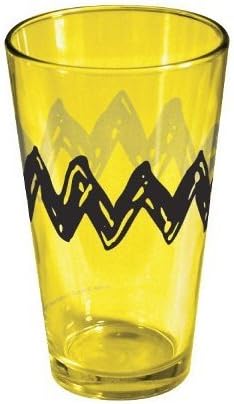 PEANUTS CHARLIE BROWN Collector Series Pint Drinking Glass (5 3/4" Tall)