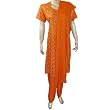 Womens Salwar Kamiz Cotton Embroidered Dress (L/44)