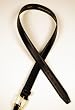 Men's Black Leather Dress Belt