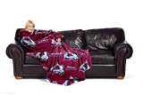 Colorado Avalanche Adult Comfy Throw Blanket with Sleeves