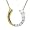 14k Yellow Gold Journey Diamond Horseshoe Pendant