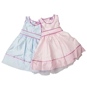 Girls Sleeveless Spot Design Summer Wear Dress with Bow