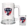 Dallas FC Soccer Glass Tankard and Square Shot Glass Set - Primary Team Logo MAJOR-LEAGUE-SOCCER Soccer