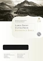 Holman Legacy Ultrathin Reference Bible Large: Holman Legacy, Ultrathin Reference, Black, Genuine Cowhide Leather, Large Print Edition,Words of Christ in Red, Bonded leather Lin