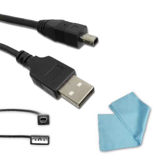 PRO SERIES Equivalent SONY USB 2.0 male to mini B 4-pin male Interface cable for Select DSC-SX550 / 560 / IDC-1000 Digital Series Cameras * Includes Micro Fiber Cleaning Cloth