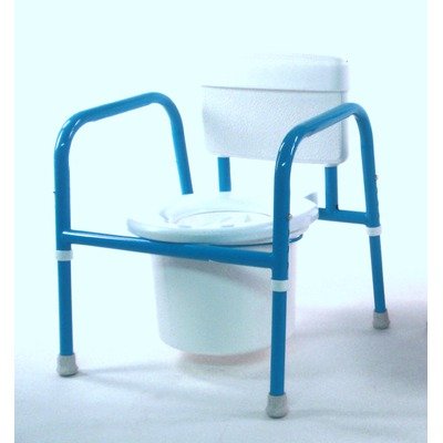 Pediatric Commode with Hook and Loop Chest Color: Blue