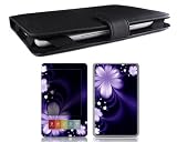 Bundle Monster Barnes & Noble Nook Synthetic Leather Case Cover Jacket + Skin Sticker + Screen Protector Ebook Accessories Combo - Fit 3G and Wifi Version