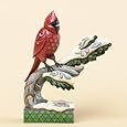 Jim Shore for Enesco Heartwood Creek Winter Cardinal on Branch Figurine, 6.25-Inch