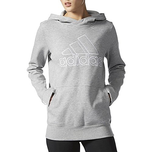 アディダス アウター パーカ＆スウェット adidas Women's SpeedX Fleece Logo Hoodie Medium Gre [並行輸入品]