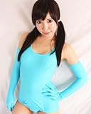 スベスベ カラー スクール水着 サックス M