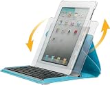 Targus 360 Versavu Keyboard and Case for Apple iPad 2, Wifi/3G Model 16GB, 32GB, 64GB, THZ08412US (White/Blue)