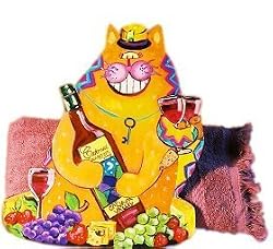 Wine Cat Napkin/Letter/Towel Holder