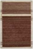 Indian Brown Hand Tufted Modern Rugs 7'6x5'3 (230cmx160cm) HMC000