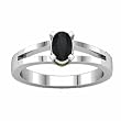14K White Gold Onyx Ring