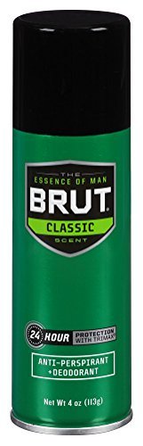 Brut Deodorant 4oz Aerosol Classic Scent(Anti-Perspirant) (3 Pack)