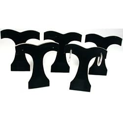 5 Black Velvet Earring Tree Jewelry Display Showcases