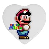 Heart Ornament (2-Sided) of Super Mario Bros. Mario Super Nintendo Sprite