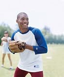 Champion Cotton Tagless Raglan 3/4 Sleeve Baseball T-shirt