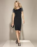 Newport News Beaded Sleeve T Shirt Dress