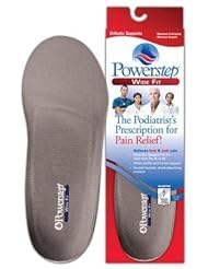 Health and Beauty: Powerstep Wide Fit Full Length Orthotic Arch Supports Shoe Insoles Inserts (#I/J M 12-13.5 / W 14-15.5) - Stable Step