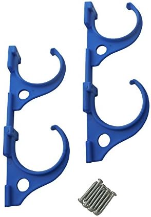 Pool pole and hose hangers from Pool Supplies Express - storage for all your supplies and accessories - easy to install - includes mounting screws