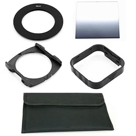 58mm Ring Adapter+Gradual ND2 Filter+Wide Holder+Hood+4 Pocket Pouch for Cokin P