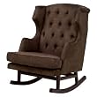Nurseryworks Empire Rocker in Mocha with Dark Legs