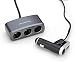 TeckNet NEW Model 3 Ways Car Cigarette Lighter Charger Adapter With One USB Jack, Charge your iPod and iPhone - 2011 Edition