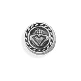 Bling Jewelry Claddagh Celtic Bead 925 Sterling Silver Compatible with Pandora Chamilia Charms